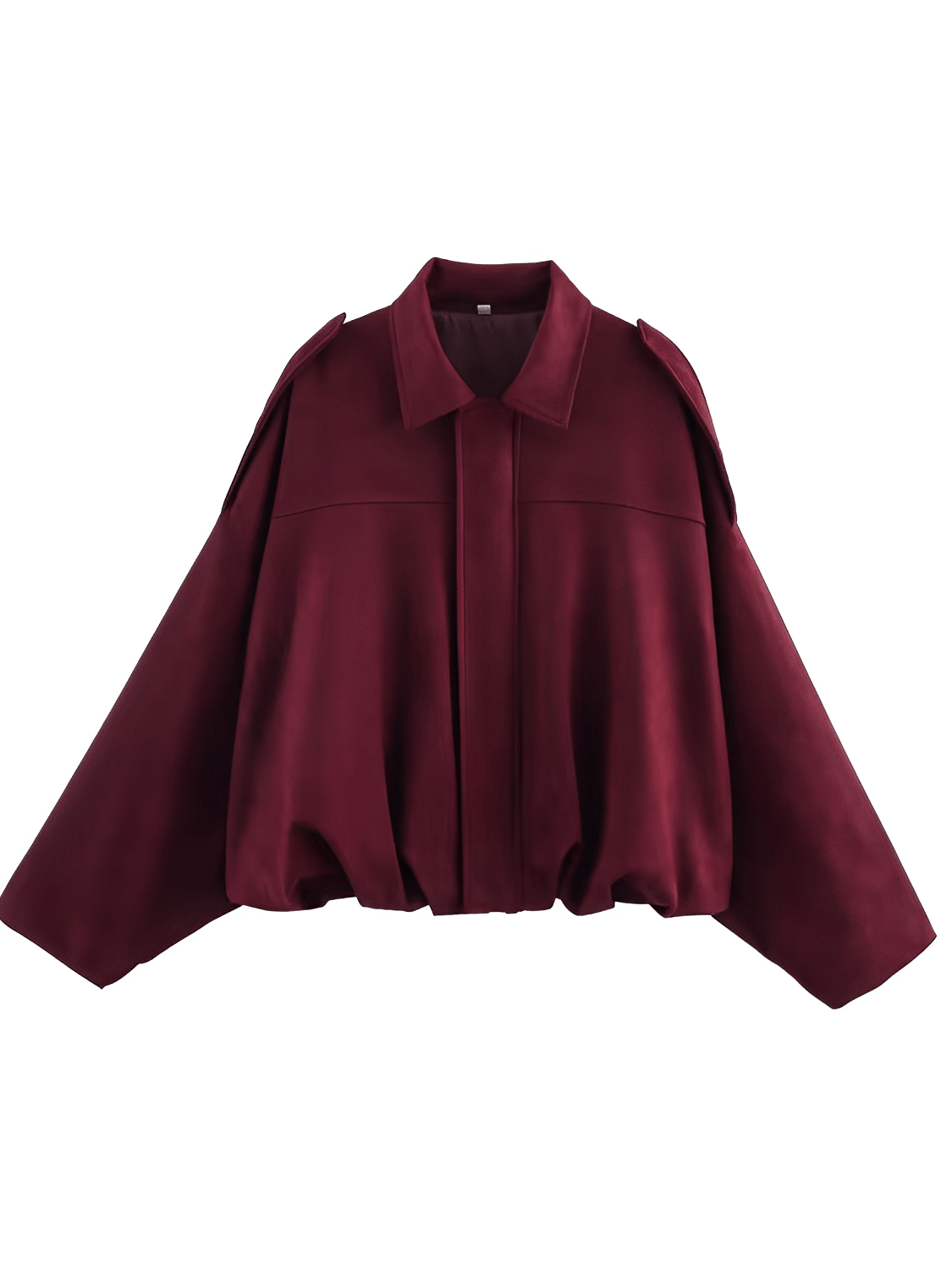 Jaqueta Bomber Oversized em Camurça com Recortes – Ione