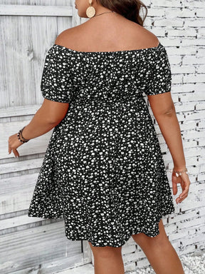 Vestido Ombro a Ombro Plus Size Emma
