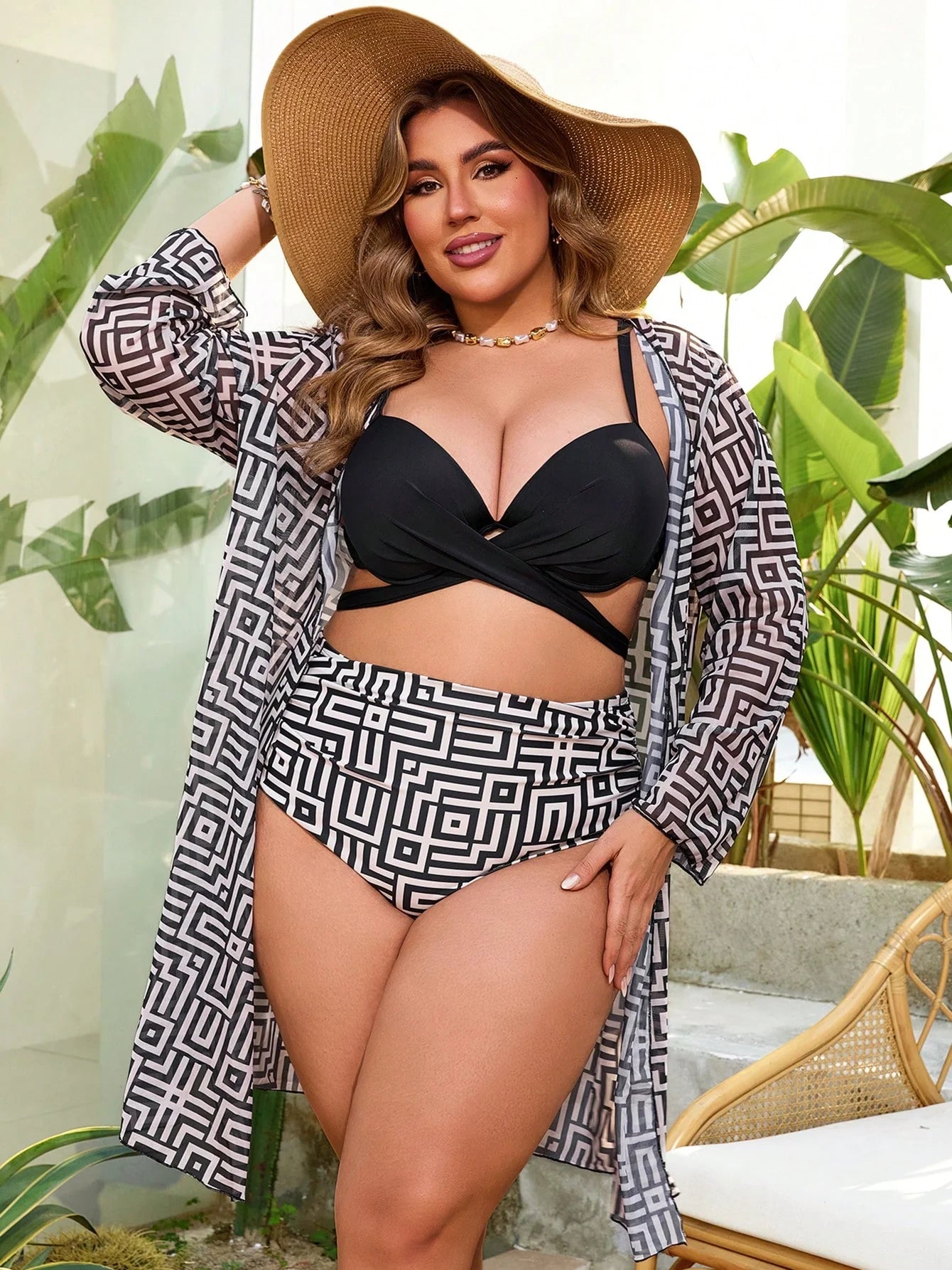 Conjunto 3 Peças Plus Size Alinne