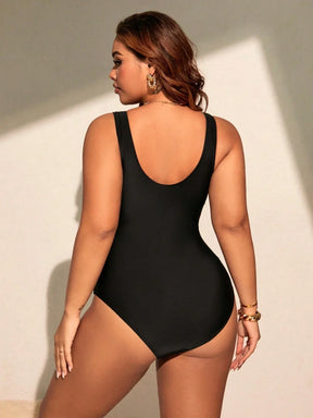 Maiô Geométrica Plus Size