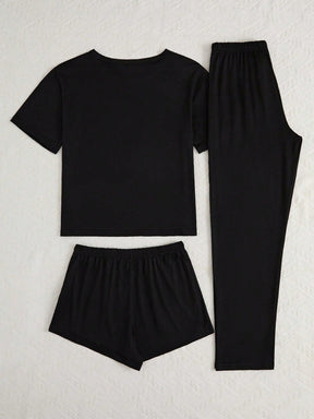 Conjunto De Pijama 3 Peças