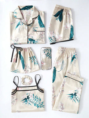 Conjunto Pijama 7 Peças Floral