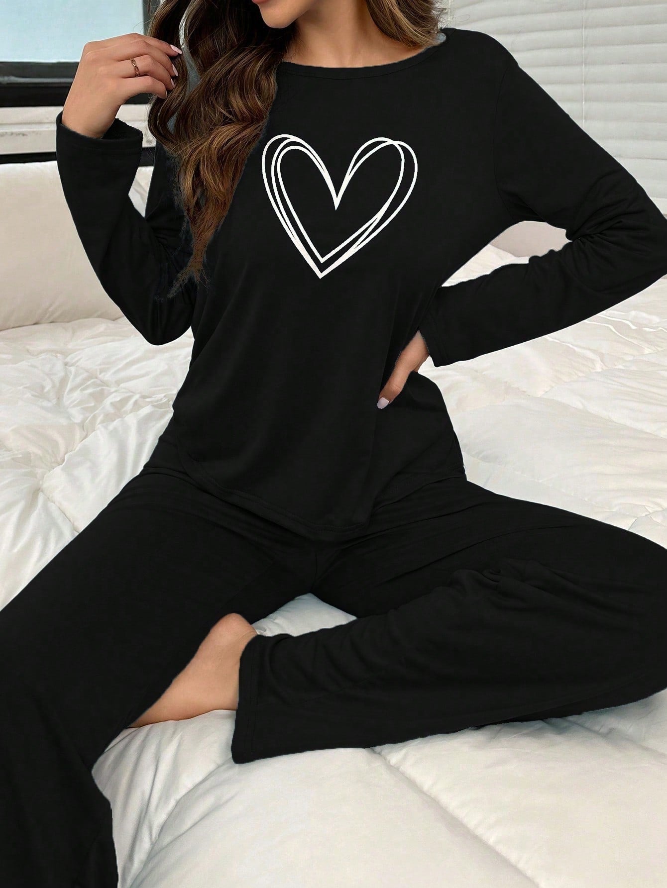 Pijama Básico Coração