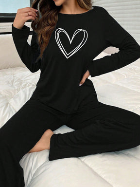 Pijama Básico Coração