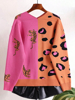 Cardigan Estampado Leopardo